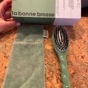 Green Hair Brush